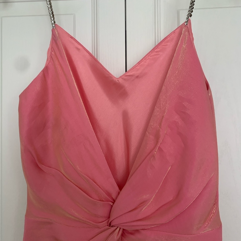 Prom dress by Niki Livas! Rhinestone straps size 4